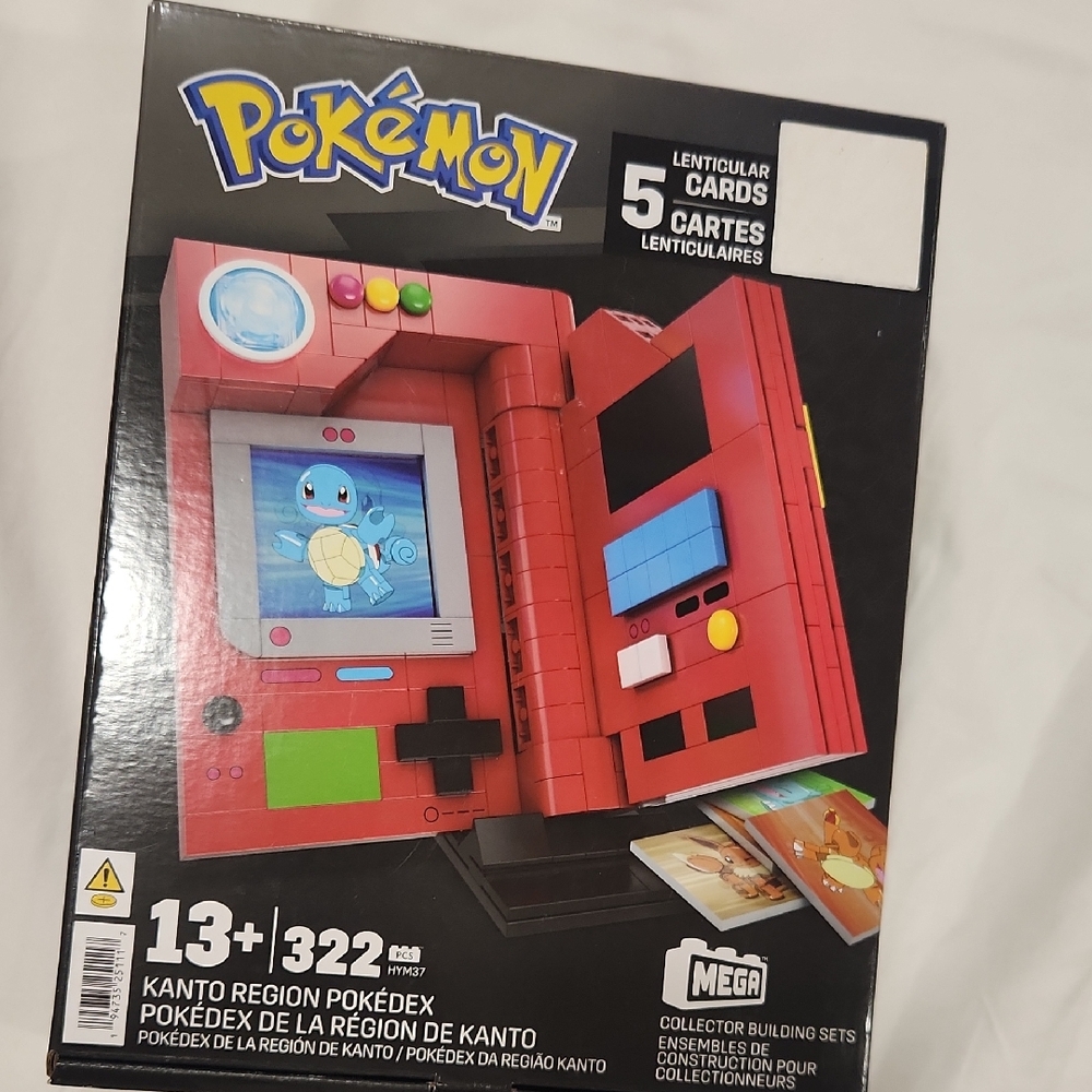 Mega Pokémon Kanto Region Pokédex Building Set - Red